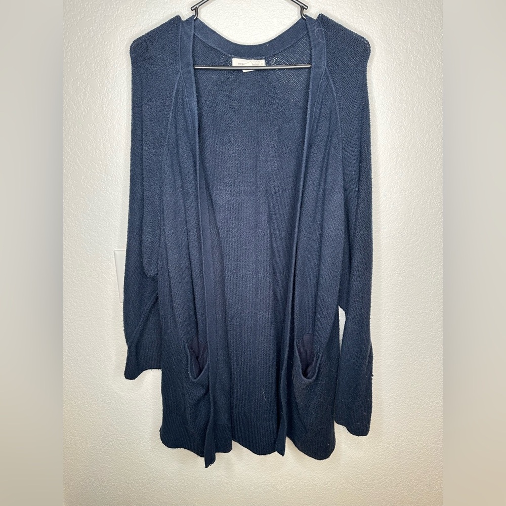 Treasure & Bond Dark Blue Open Cardigan